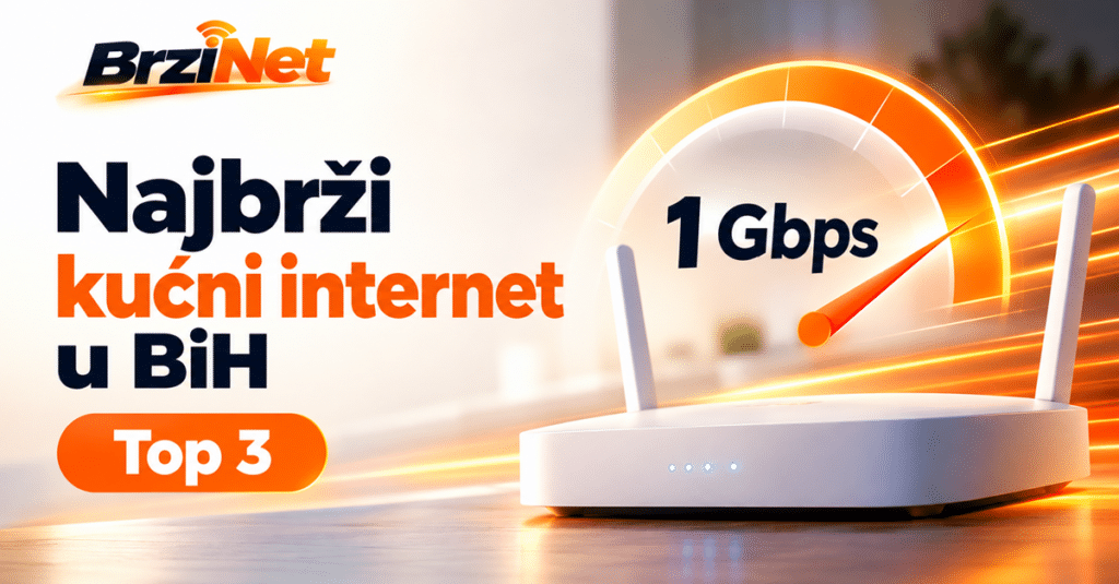 Najbrži kućni internet u BiH: Ko nudi čak 1 Gbps?